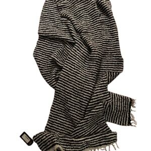 Rag & Bone Ava Black Striped Scarf NWT